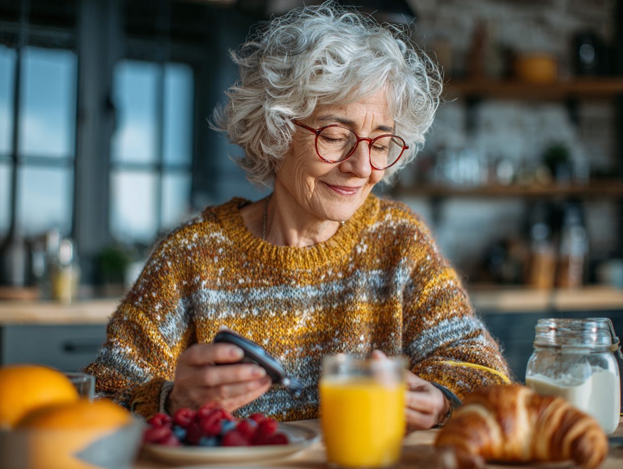 Starszy mężczyzna wykonujący poranną gimnastykę w parku przy wschodzącym słońcu